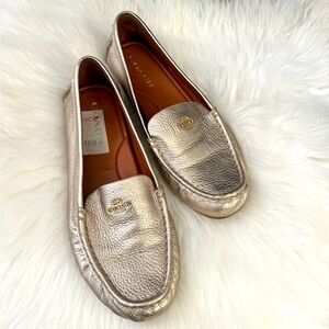 Coach Gold Size 9B Loafers